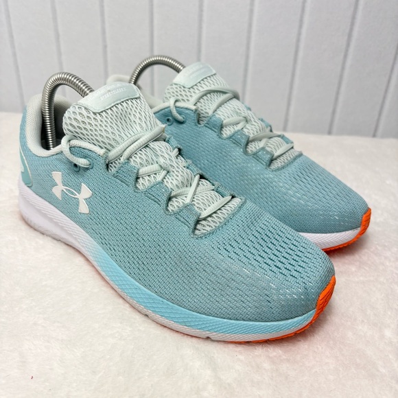 Under Armour Light Blue Athletic Shoes Size 8.5 - Picture 1 of 11